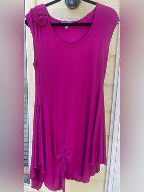 Vivienne Vivienne Tam Fuchsia Appliqué Dress Size Small